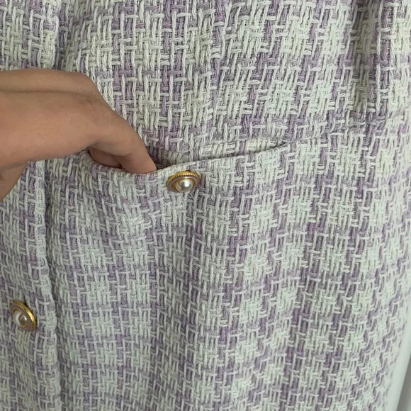 Nanette By Nanette Lepore Naya Plaid Sheath Dress -‎ Size 12 - Purple - NWT - Picture 7 of 10